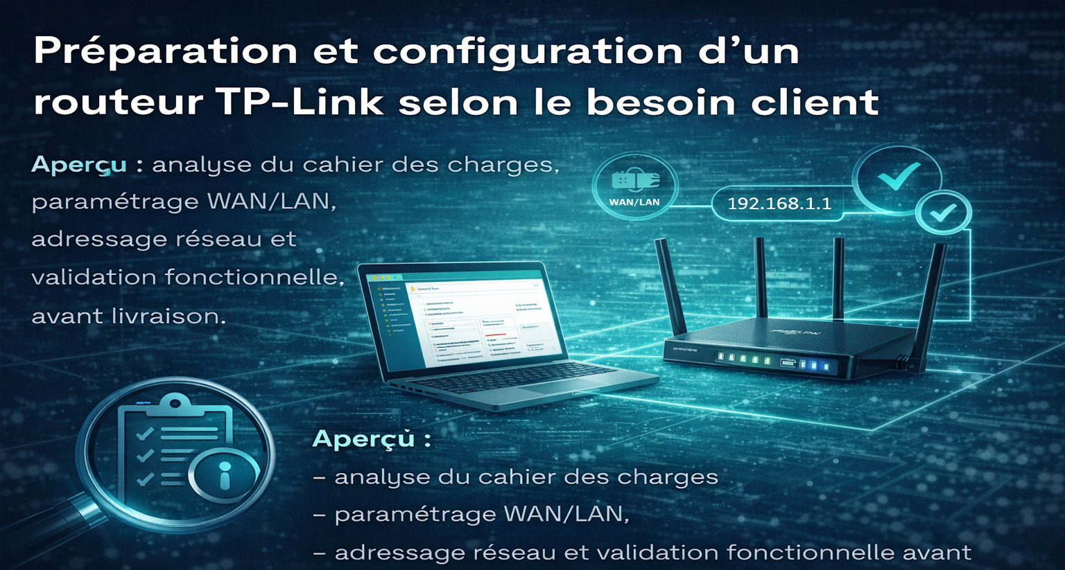Illustration projet routeur TP-Link
