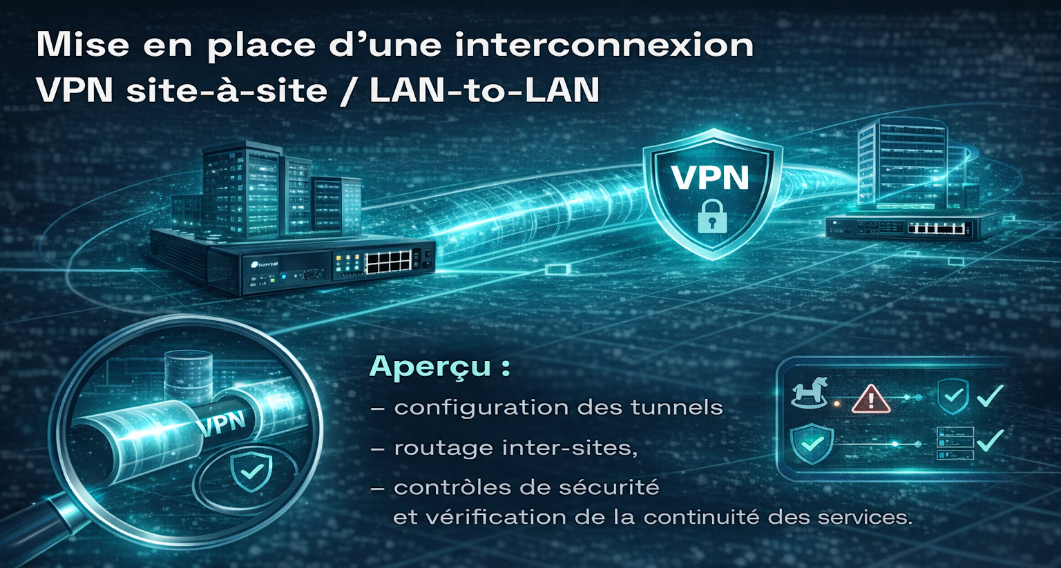 Illustration projet VPN site-&agrave;-site