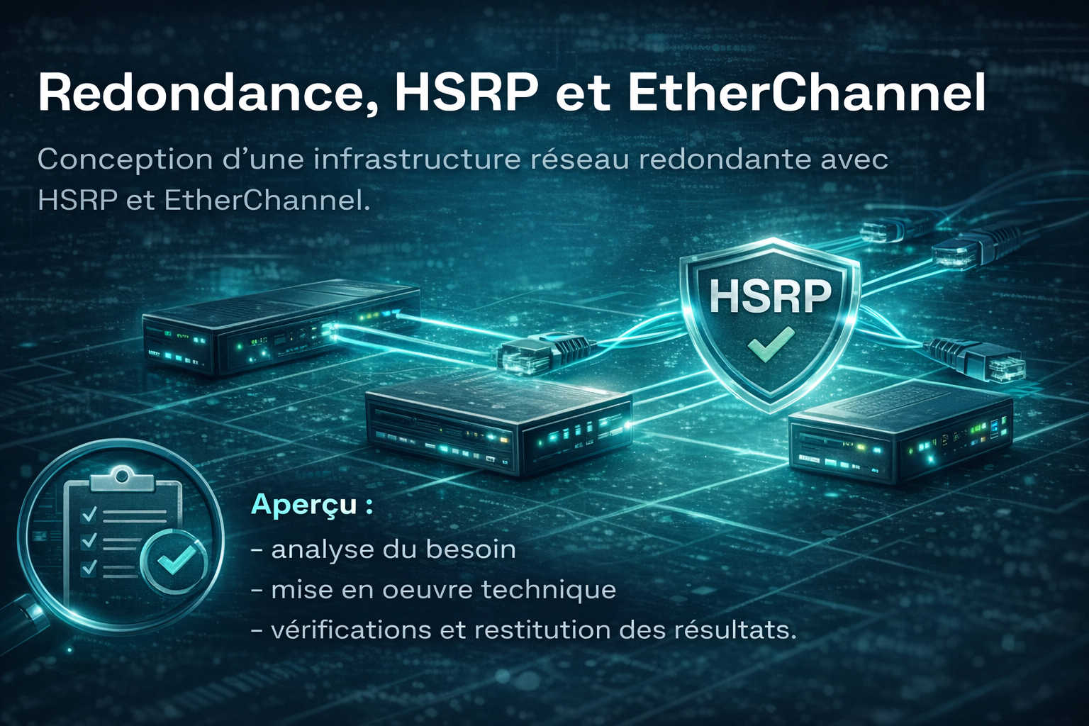 Projet redondance HSRP et EtherChannel