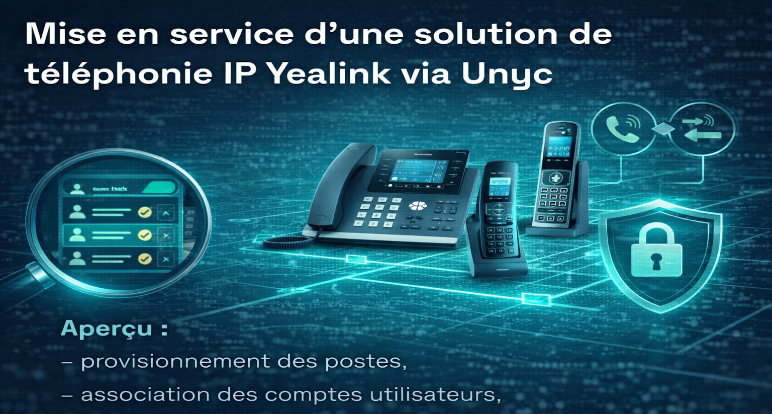 Illustration projet t&eacute;l&eacute;phonie IP Yealink
