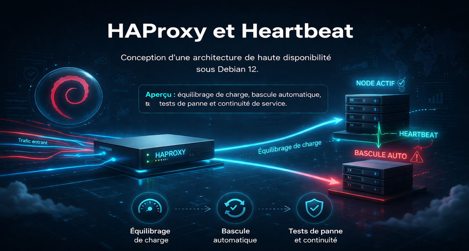 Architecture HAProxy et Heartbeat
